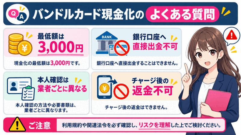 バンドルカード現金化のよくある質問