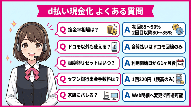 d払い現金化に関するよくある質問