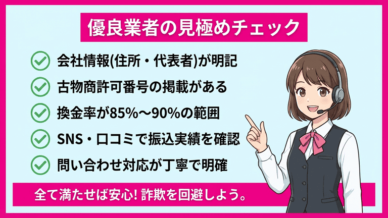 キャリア決済対応の現金化業者の選び方
