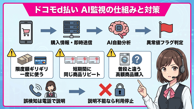 ドコモはd払いの購入履歴をどこまで監視しているのか