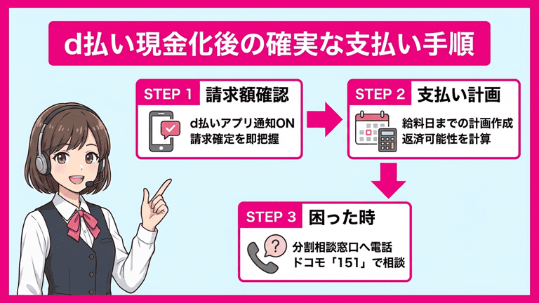 d払い現金化後の請求額を無理なく支払う方法